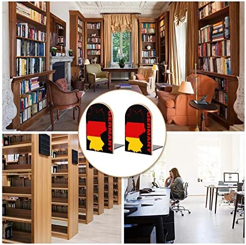 Zastava karta Njemačke štampana drvena knjiga završava Neklizajući dekor Bookend mali za uredski dom 1