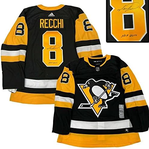 Mark Recchi Pittsburgh Penguins Black Adidas Pro Jersey - AUTOGREMENT NHL dresovi