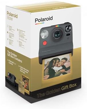 Polaroid Sada Crna Instant Kamera Tipa I-Zlatna Poklon Kutija Kamera + Filmski Paket