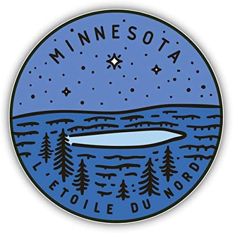 Minnesota USA State Retro Vintage Vinil naljepnica za automobilski branik naljepnica