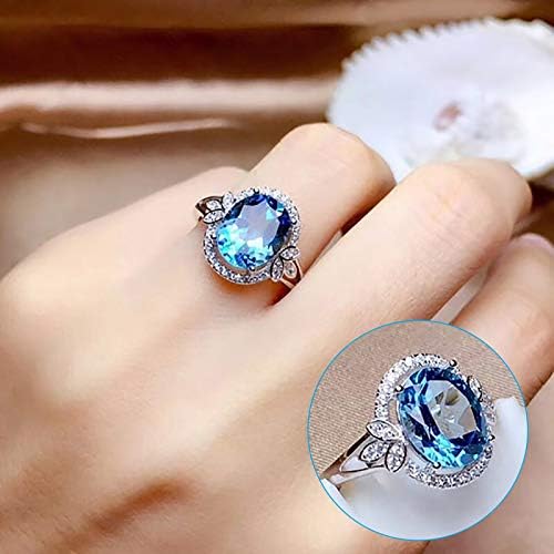 2023 Nove dame prsten za prsten zvona Vintage veličine 610 plavi cirkon bakarski prstenje slatki trendi nakit