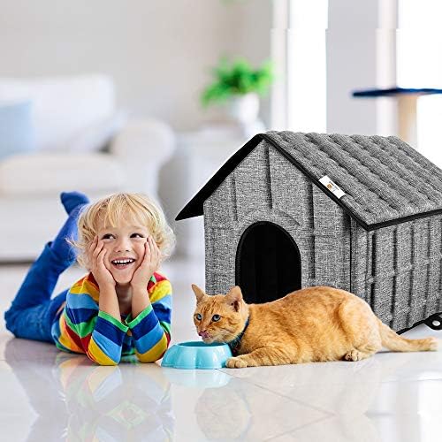 PUPPY KITTY cat House izolovana sklopiva kućica za kućne ljubimce sa uklonjivom mekom prostirkom i