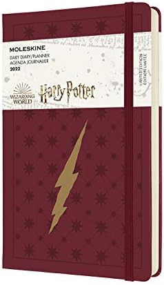 Moleskine Limited Edition Harry Potter 12. mjeseca 2022. Dnevni planer, tvrdi poklopac, veliki, Bordo