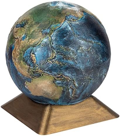 Globe urne za ljudski pepeo, globus urn, globus kremacija urn, svijet globus urn, zemljani urn, umjetnički globus