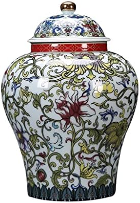 Emajl cvjetni chinoiseriie jar sa klipom Jar, spremište za čaj, dekorativno za kućnu kuhinju Rastvor