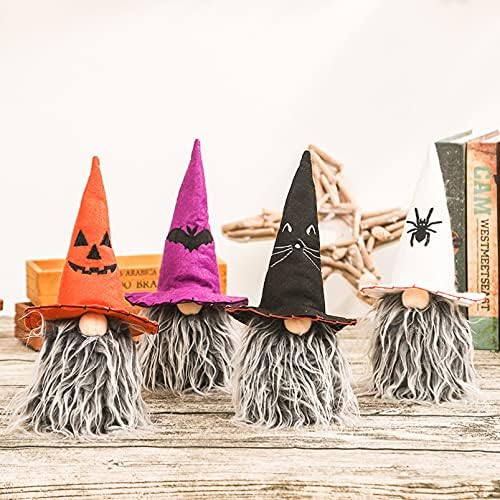ABOOFAN 2pcs Halloween Patuljci plišani ukrasi Gnome Doll patuljak ukras Halloween Party ukras Halloween