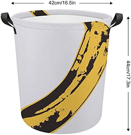 Foduoduo košarica rublja banana rublje za rublje s ručicama Sklopiva torba za spremanje za