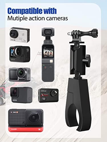 Zidiyoruo UTV Držač za montiranje kamere, aluminijski nosač kamere za utv / sx, 360 ° podesiv GoPro nosač odgovara