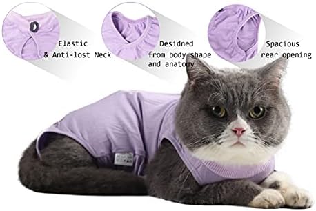 AixyZzz Professional cat Recovery odijelo za rane na trbuhu pamuk prozračna Onesie za mačke nakon operacije