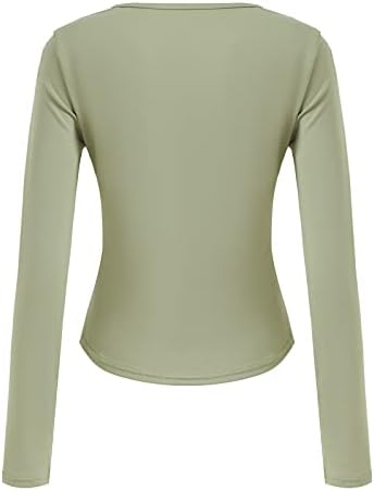 Ženska košulja za dugih dugih rukava s normilicama - prozračna fitness top
