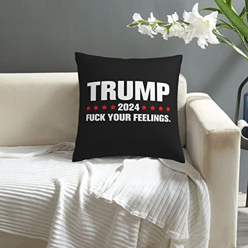 Kadeux Trump 2024 jastučni umetci 18x18 inčni jastuci za bacanje umetnika na listu od jastuka