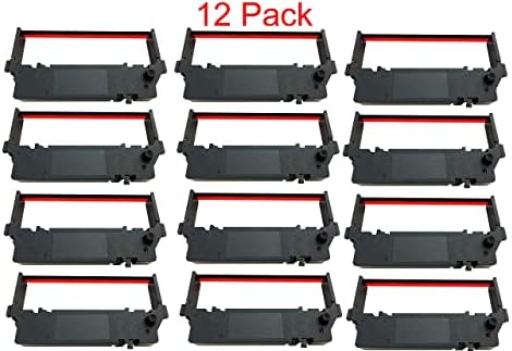 12 pakovanja Kartridža sa mastilom SP-700 kvaliteta crno-crvenog kompatibilnog sa STAR štampačem RC-700BR,
