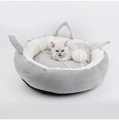 Krevet za kućne ljubimce sa ušima - krevet za pse krafne - Mat jastuk Krevet za kuću za pas