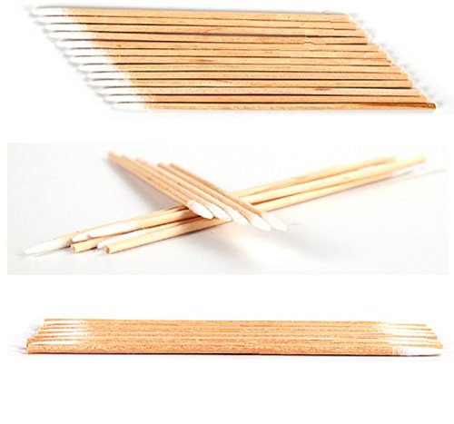 Pamučni bris, 300kom jednokratni mikroblading pamučni bris čišćenje pamučnih štapića sa drvenom ručkom