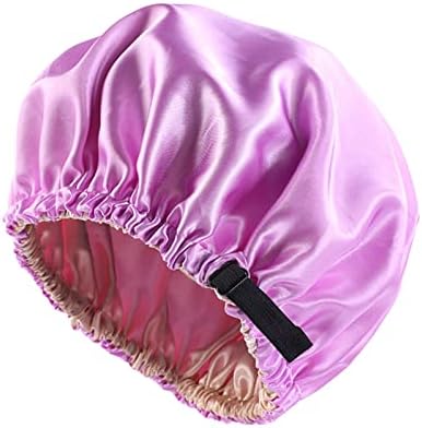 Ženski šešir za kišu Print satenska kapa Podesiva pokrivala za glavu sleep Silk Bonnet Muška 2slojna satenska