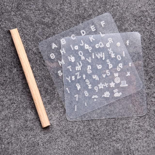 1set kožnih zanatskog kapitala mala slova abeceda tiskati kožecraft DIY predložak Aimceng