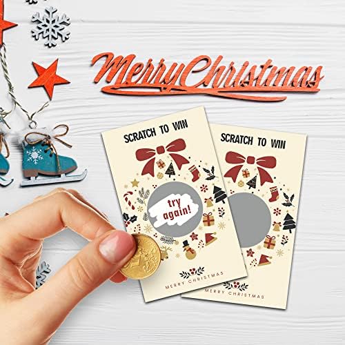 40 božićne zabave Off karte, svečana karata za odmor za nagrade Odrasli djeca tinejdžerske grupe, božićne