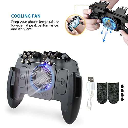 Mobile Game Controller for PUBG Mobile Controller L1R1 Mobile Game Trigger Joystick Gamepad for 4-6. 5 iOS