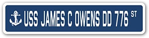 USS James C Owens dd 776 Ulica potpisao sa američkim mornaričkim brodom veteran mornarski poklon