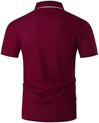 Liupmwe polo majice za muškarce sa džepom majica kratkih rukava na plairanim pamučnim košuljom za golf