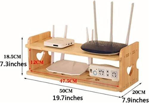 TV Set-top Box Rack Wifi Router kutija za odlaganje za domaćinstvo drvena Glavčina zidna završna kutija za odlaganje
