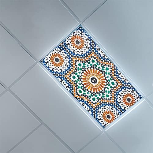 Prekrivači za fluorescentno svjetlo za stropne Difuzorske ploče-Marokanski uzorak-poklopci za fluorescentno