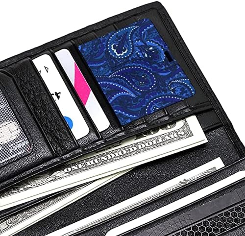 Blue Beamwless Paisley kreditna bankovna kartica USB flash diskove Prijenosni memorijski stick tipka za pohranu