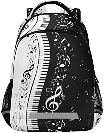 Jedinstvena klavirska glazba na notu, muzička tema casual patch pangirački ruksak za laptop vanjski