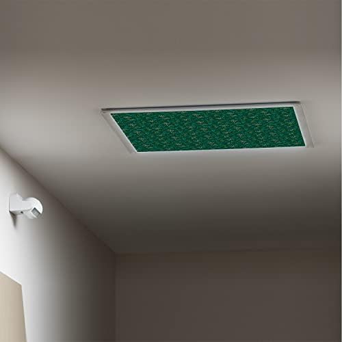 Prekrivači za fluorescentno svjetlo za kancelariju u učionici-lovac zeleni uzorak-poklopci za fluorescentno svjetlo