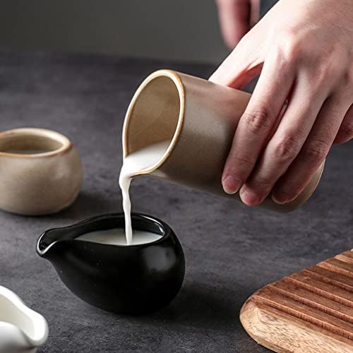 Hemoton krema za kafu 2 Set keramičkih vrčeva za mlijeko Zapadni vrčevi za umak od hrane keramičke posude