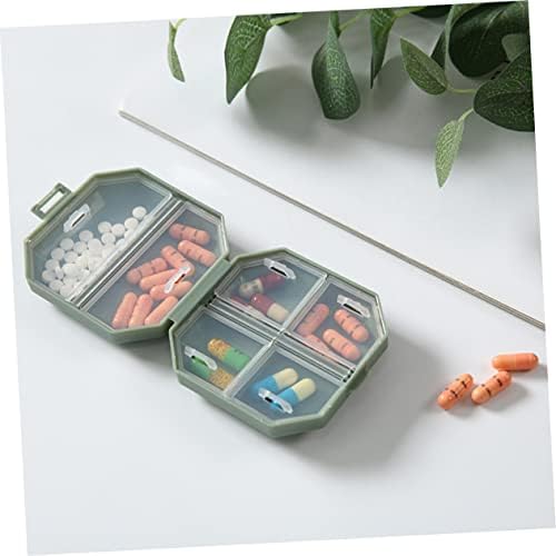 Healeved Mini kutija sa pilulama sa šest pretinaca putni kontejner putni novčanik prenosiva kutija