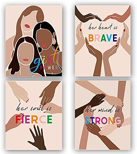 Tanxm plakat za raznolikost moći djevojaka,inspirativno feminističko štampanje umjetnosti, Umjetnost feminističke