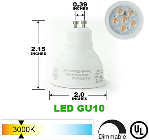 Direktno osvjetljenje h sistem 3000k GU10 LED traka rasvjeta glava Bijela - 3000k topla bijela 7.5 W LED sijalica