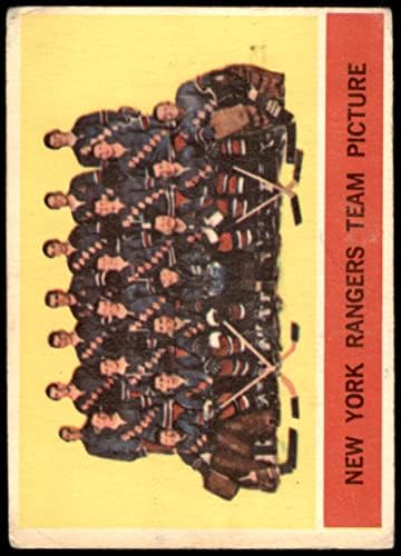 1963 TOPPS 65 Rangers tim New York Rangers-Hockey Good Rangers-Hokej