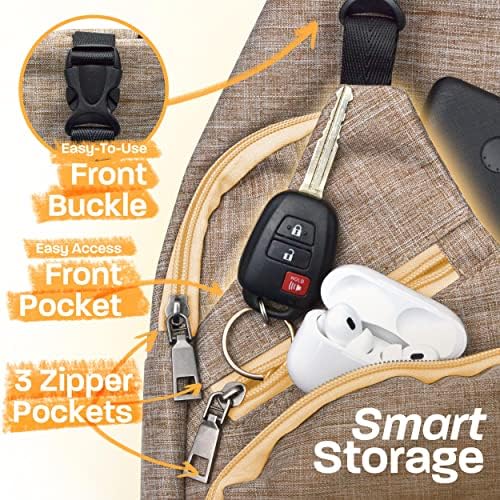 NUPOUCH protupočnjevački ruksak za remen s krađom, priključak za punjenje USB, lagan dan pakovanja za