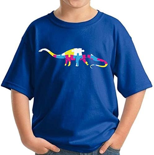 Pekatees autizam Omladinska majica Autism Dinosaur majica za djecu AUTIZAM