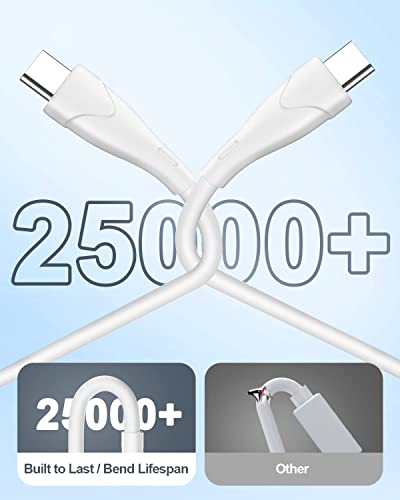 FONDUSIX USB C do USB C kabela 60W 6,6ft Tip C u TIP CABLE Brzo punjenje kabela za punjač za