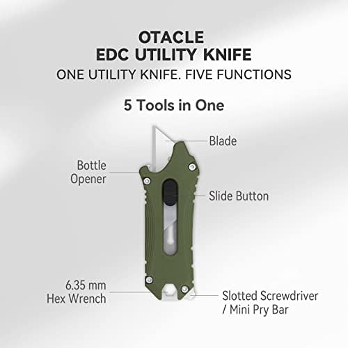 OKNIFE Opry Pro Titanium multifunkcionalni alat sa Otacle EDC uvlačivim pomoćnim nožem, otvarač kutija nož