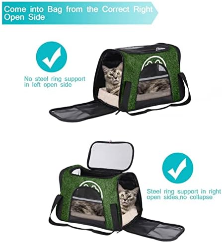 Pet Carrier Green Clover Leaf Concept Meki putni nosači za kućne ljubimce za Mačke, Psi Puppy Comfort