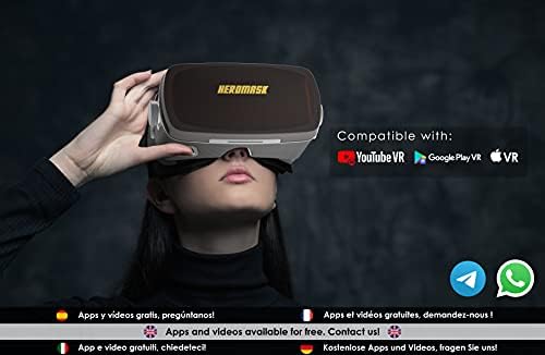 HEROMASK slušalice za igre za virtualnu stvarnost + besplatan vodič za igre za VR. Gamer dugme i tkanina