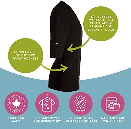 Lab Coat Srubs za žene – uniforma za Spa, Estetičarku, zubnu-labudovu kragnu