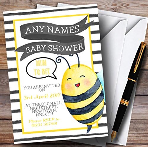 Pozivnice Za Akvarel Bumble Bee Pozivnice Za Tuširanje Beba