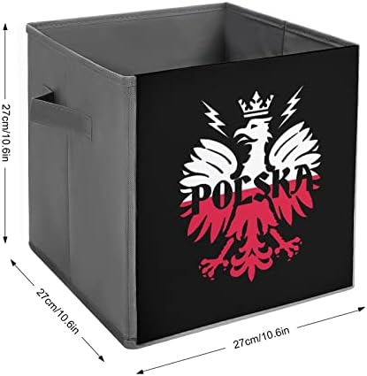 Polska Eagle Poljska Kokupe za skladištenje ponosa sa ručicama Sklopivi kanti za kašike Organizacija košara