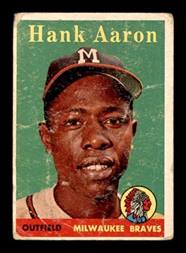 30 Hank Aaron YN Hof - 1958. Var Var Var bejzbol kartice Ocjenjivo G - bejzbol ploče sa autogramiranim vintage