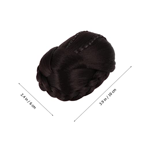 FOMIYES 1pc Afro perike Bun Hair Pieces za žene pletene perike Hair Bun Extension Hair Bun Wig Sintetička