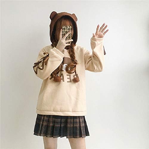 GK-O japanski mori djevojka slatka medvjeda čipka duksera duks pauša sa dugim rukavima pulover dugih rukava