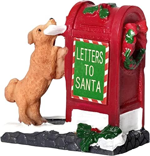 HUNTHAWK Božić selo Pribor Santa Mailbox selo postavlja kući kolekciju ukras Božić ukras slatka smola štene za Božić Festival