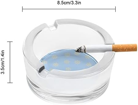 Kotači za upravljanje staklenim pepelom za cigarete i cigare na okruglom pepelom Držač za ladicu za pepeo