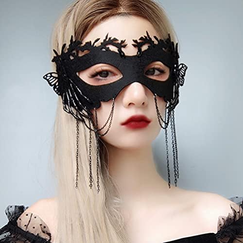 Aboofan Halloween maske maske za venecijanske maske za kostur ručne maske za kamenke za veo za