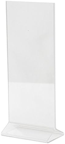 CLEAR-AD - LHB-64 - Dvostrani akrilni držač uspravnog znaka 6x4 - stol za tablica Prikaz kartice